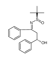 2-Propanesulfinamide, N-[(3S)-3-hydroxy-1,3-diphenylpropylidene]-2-methyl-, [N(E),S(R)]- 结构式