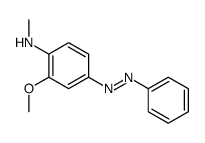 3-METHOXY-4-MONOMETHYLAMINOAZOBENZENE 结构式