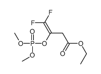 3-Butenoic acid, 3-[(dimethoxyphosphinyl)oxy]-4,4-difluoro-, ethyl ester 结构式