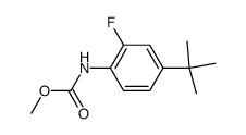 Carbamic acid, [4-(1,1-dimethylethyl)-2-fluorophenyl]-, methyl ester (9CI) 结构式