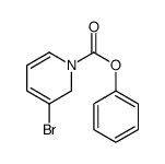 1(2H)-Pyridinecarboxylic acid, 3-bromo-, phenyl ester 结构式