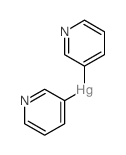 二(3-吡啶基)汞(II) 结构式