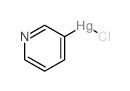 氯(3-吡啶基)汞(II) 结构式