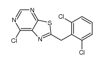 7-氯-2-[(2,6-二氯苯基)甲基]噻唑并[5,4-d]嘧啶 结构式