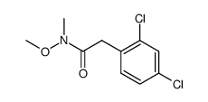 2-(2,4-二氯苯基)-N-甲氧基-N-甲基乙酰胺 结构式