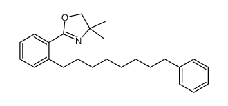 Oxazole, 4,5-dihydro-4,4-dimethyl-2-[2-(8-phenyloctyl)phenyl]- 结构式