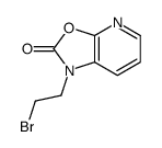 1-(2-溴乙基)恶唑并[5,4-b]吡啶-2(1H)-酮 结构式