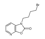 1-(4-溴丁基)恶唑并[5,4-b]吡啶-2(1H)-酮 结构式