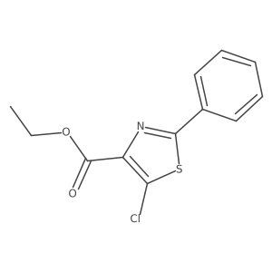 5-氯-2-苯基噻唑-4-羧酸乙酯 结构式