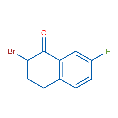 2-溴-7-氟-3,4-二氢-1(2H)-萘酮 结构式