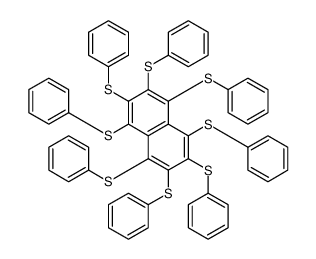 Naphthalene, 1,2,3,4,5,6,7,8-octakis(phenylthio)- 结构式