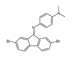 1,4-Benzenediamine, N4-(2,7-dibromo-9H-fluoren-9-ylidene)-N1,N1-dimethyl- 结构式