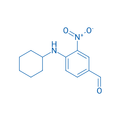 4-(环己氨基)-3-硝基苯甲醛 结构式