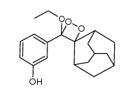 3-(4-乙氧基螺[1,2-二氧杂环丁烷-3,2'-三环[3.3.1.13,7]癸烷]-4-基)苯酚 结构式