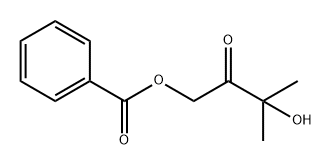 1-(苯甲酰氧基)-3-羟基-3-甲基-2-丁酮 结构式