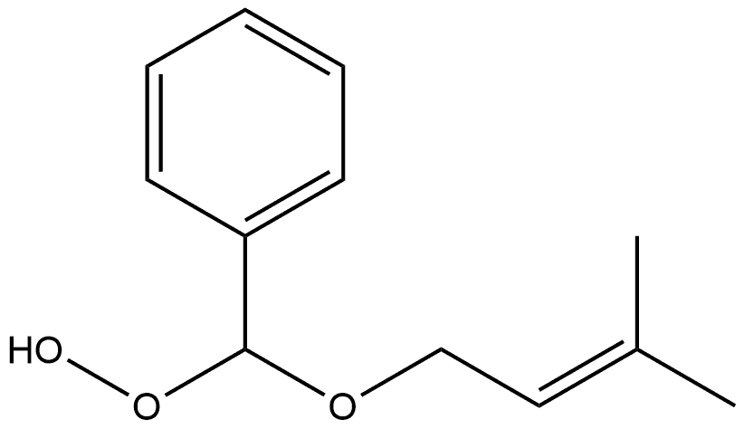 Hydroperoxide, [(3-methyl-2-buten-1-yl)oxy]phenylmethyl 结构式
