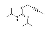 Carbamimidic acid, N,N'-bis(1-methylethyl)-, 2-butyn-1-yl ester 结构式