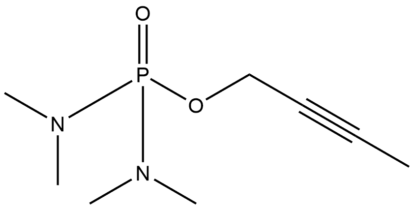 四甲基二氨基磷酸 2-丁炔酯 结构式