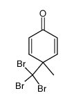 4-甲基-4-(三溴甲基)-2,5-环己二烯-1-酮 结构式