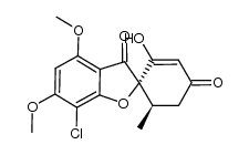 Spiro[benzofuran-2(3H),1'-[2]cyclohexene]-3,4'-dione, 7-chloro-2'-hydroxy-4,6-dimethoxy-6'-methyl-, (1'S,6'S)- 结构式