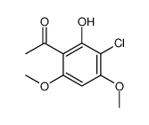 Ethanone, 1-(3-chloro-2-hydroxy-4,6-dimethoxyphenyl)- 结构式