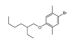 1-溴-4-[(2-乙基己基)氧基]-2,5-二甲基苯 结构式