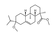 Podocarp-7-en-15-oic acid, 13β-isopropyl-13-methoxy-, methyl ester (8CI) 结构式