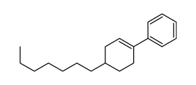 Benzene, (4-heptyl-1-cyclohexen-1-yl)- 结构式