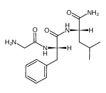 甘氨酰-L-苯丙氨酰-L-亮氨酰胺 结构式