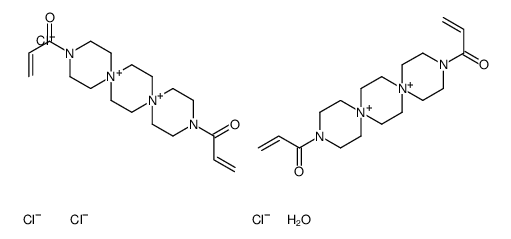 3,12-Diaza-6,9-diazoniadispiro[5.2.5.2]hexadecane, 3,12-bis(1-oxo-2-propen-1-yl)-, chloride (1:2) 结构式