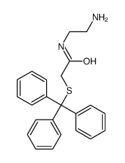 N-(2-氨基乙基)-2-[(三苯甲基)硫代]乙酰胺 结构式