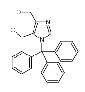1-(三苯基甲基)-1H-咪唑-4,5-二甲醇 结构式