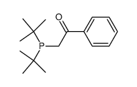 2-[双(1,1-二甲基乙基)膦基]-1-苯基乙酮 结构式