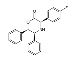 3-(4-氟苯基)-5,6-二苯基-2-吗啉酮 结构式