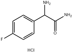 2-氨基-2-(4-氟苯基)乙酰胺盐酸盐 结构式