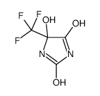 5-羟基-5-(三氟甲基)-2,4-咪唑烷二酮 结构式