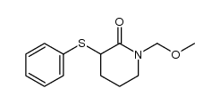 1-(甲氧基甲基)-3-(苯硫基)哌啶-2-酮 结构式