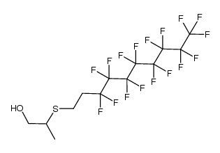 2-[(全氟辛基)硫代]-1-丙醇 结构式