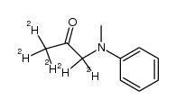 3-(甲基苯基氨基)丙酮-1,1,1,3,3-d5 结构式