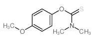 Carbamothioic acid,N,N-dimethyl-, O-(4-methoxyphenyl) ester 结构式