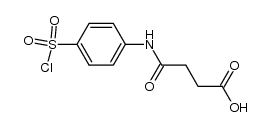 4-[[4-(氯磺酰基)苯基]氨基]-4-氧代丁酸 结构式