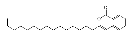 1H-2-Benzopyran-1-one, 3-pentadecyl- 结构式