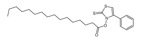 Hexadecanoic acid, 4-phenyl-2-thioxo-3(2H)-thiazolyl ester 结构式