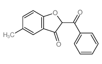 2-苯甲酰基-5-甲基苯并呋喃-3-酮 结构式