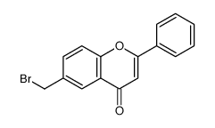 6-(溴甲基)-2-苯基-4H-色烯-4-酮 结构式