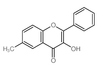 3-羟基-6-甲基黄酮 结构式