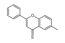 6-甲基-2-苯基-4H-1-苯并吡喃-4-硫酮 结构式