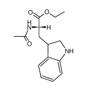 α-乙酰氨基-2,3-二氢-1H-吲哚-3-丙酸乙酯 结构式