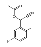 α-乙酰氧基-2,5-氟苯乙腈 结构式