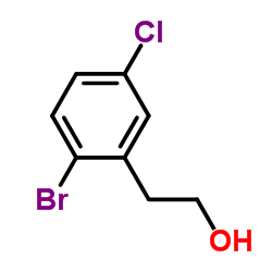 2-(2-溴-5-氯苯基)乙-1-醇 结构式